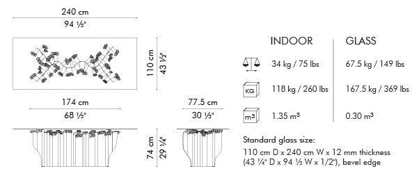 VIVO DINING TABLE - Euro Living Furniture