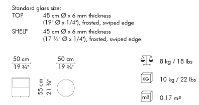 VOYAGE NITE TABLE - Euro Living Furniture