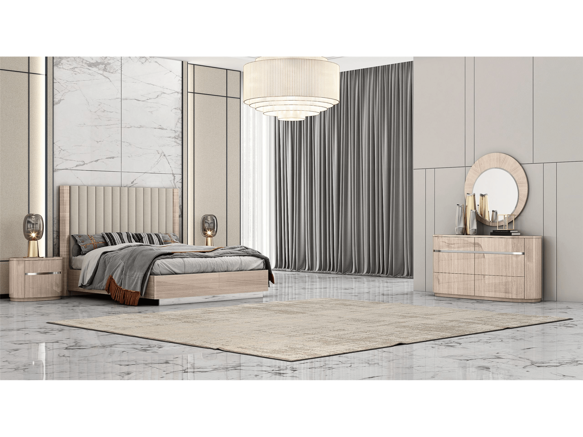 Waves Bed - Euro Living Furniture