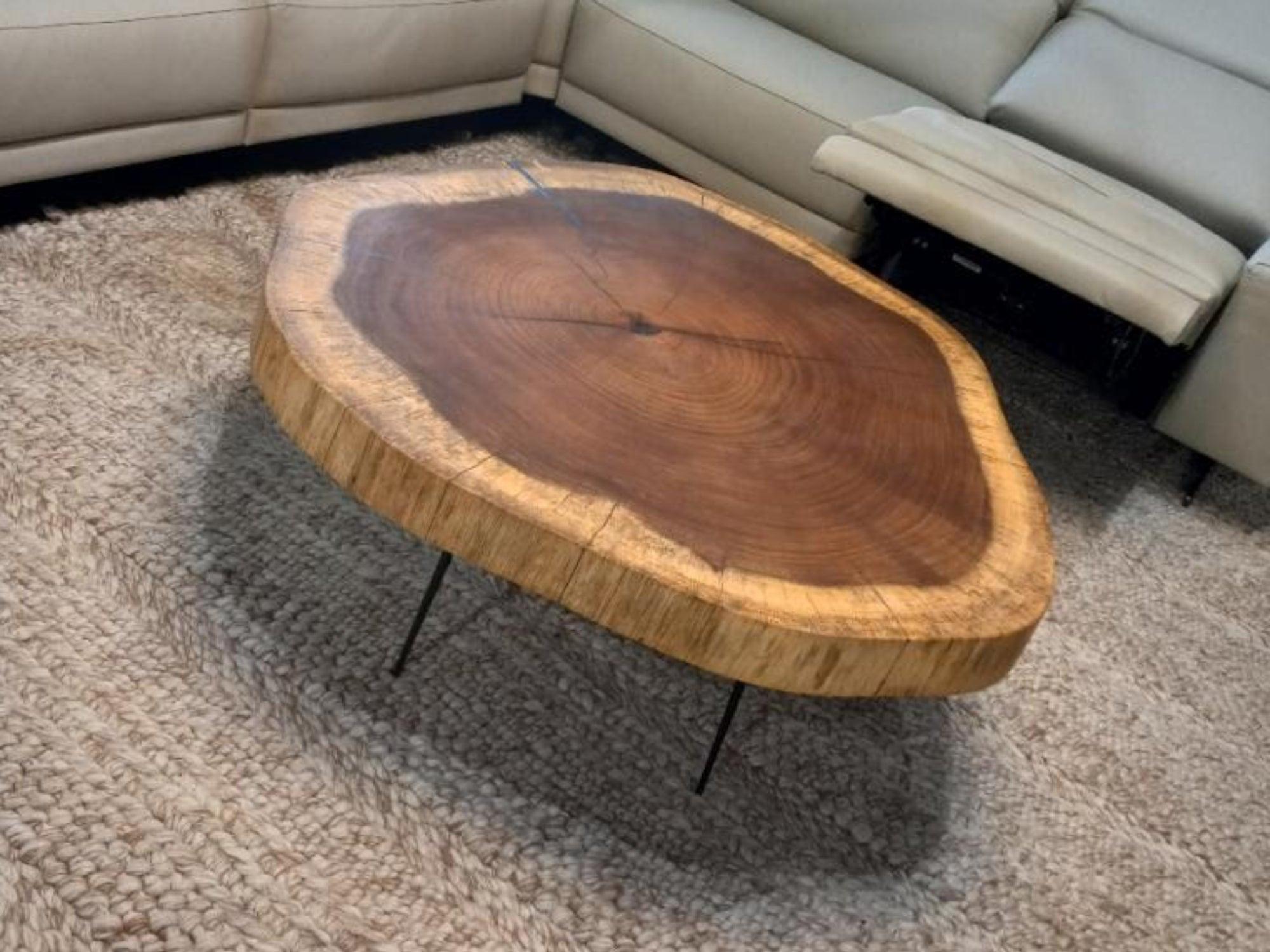 Lucinda Coffee Table Natural Wood - Euro Living Furniture
