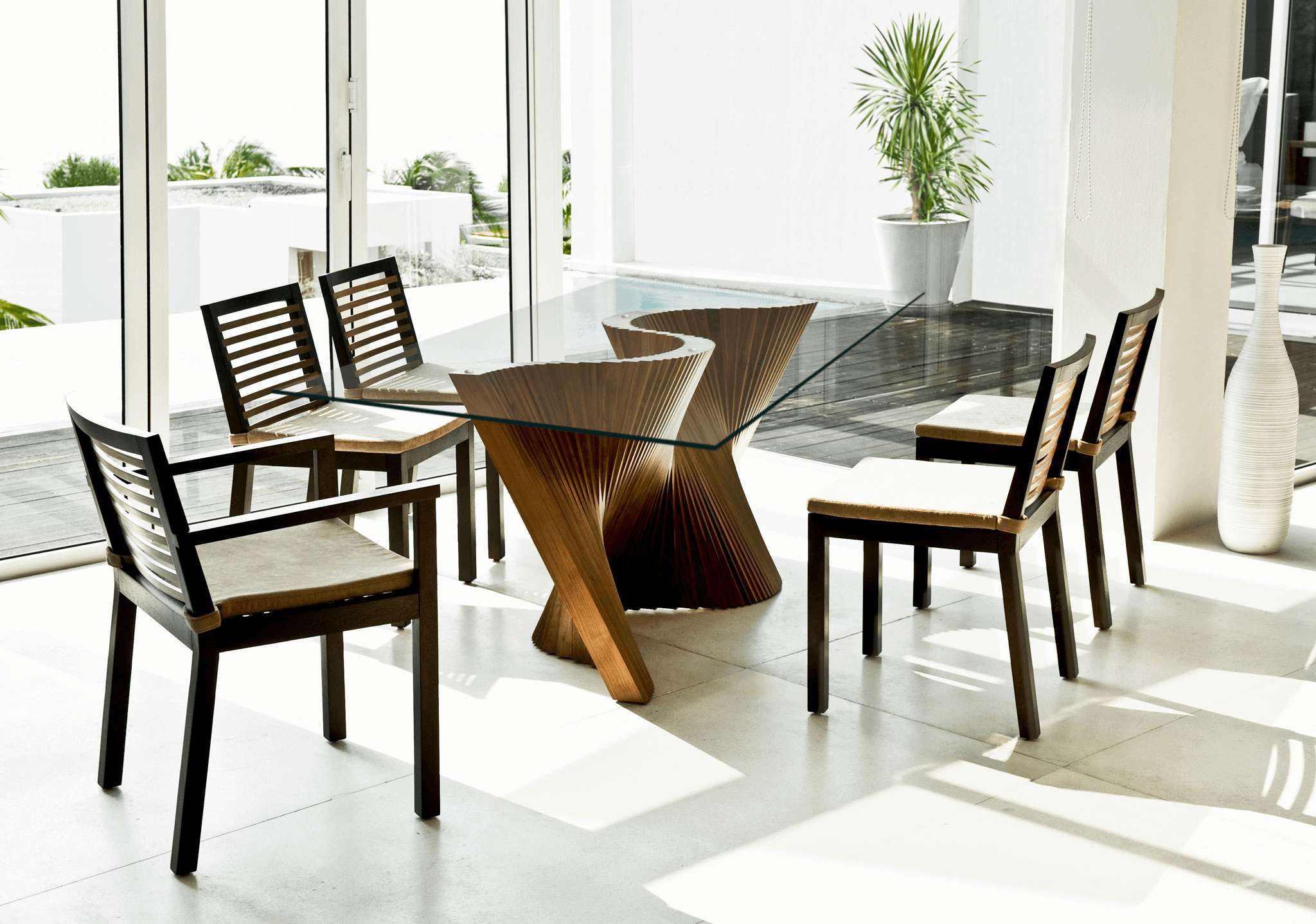 WAVE DINING TABLE - Euro Living Furniture