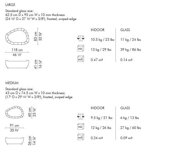 YODA COFFEE TABLE, large - Euro Living Furniture