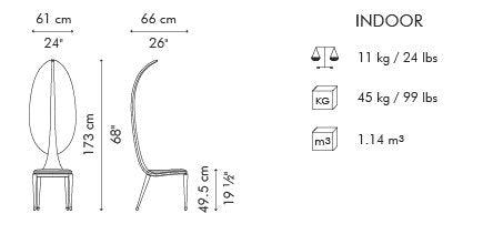 ZAZA SIDE CHAIR - Euro Living Furniture