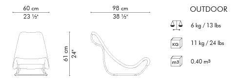 ZOEY CHAISE LOUNGE - Euro Living Furniture