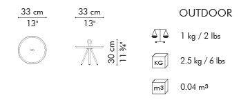 ZOEY END TABLE - Euro Living Furniture