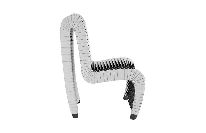 Seat Belt Dining Chair High Back Grey/Black - Euro Living Furniture