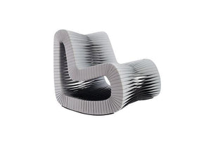 Seat Belt Rocking Chair in Grey/Black - Euro Living Furniture
