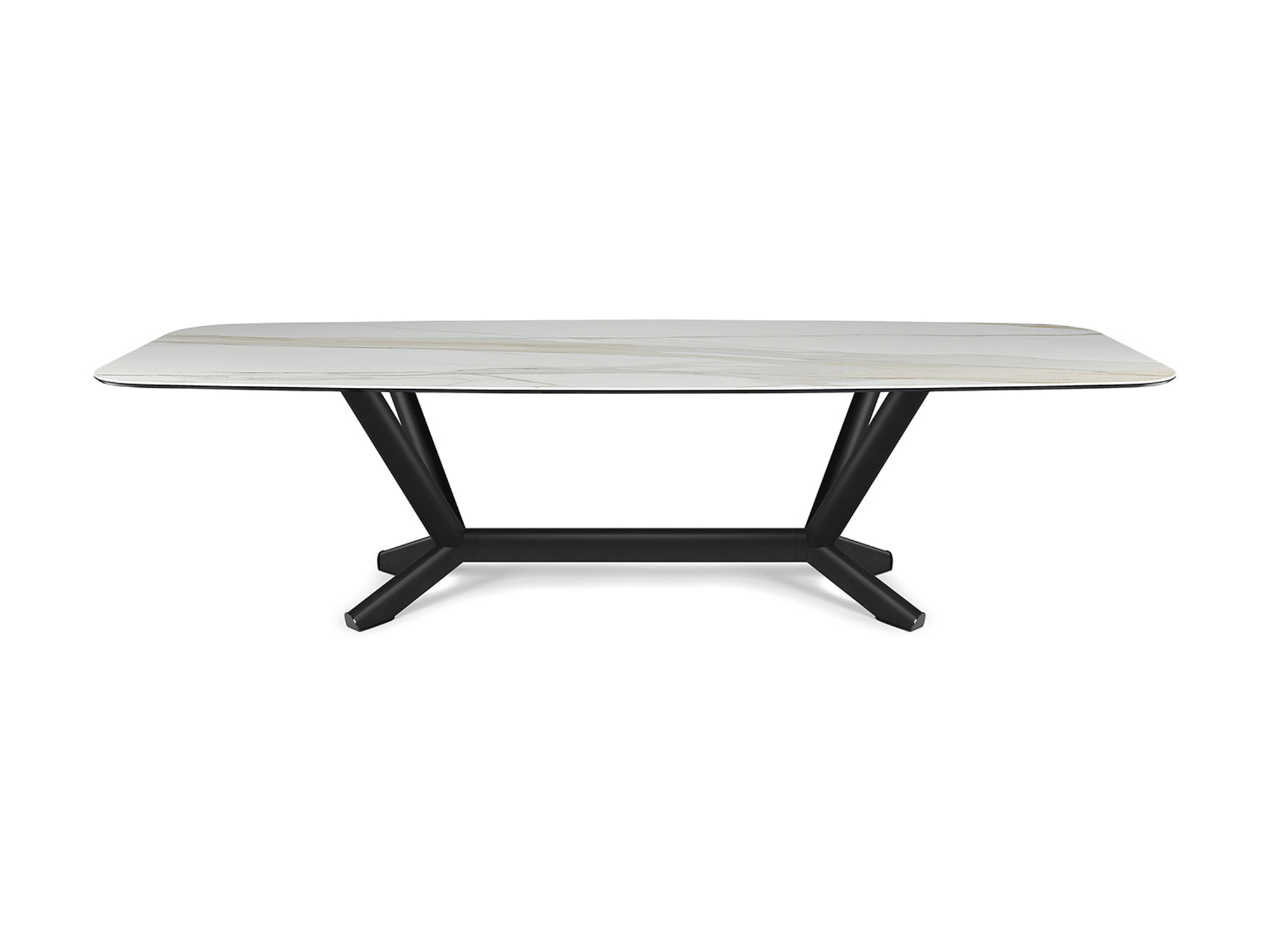 Planer Keramik Dining Table - 126"W - Euro Living Furniture