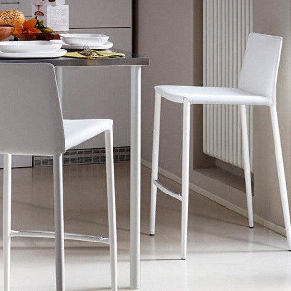 Boheme Counter Stool in White - Euro Living Furniture