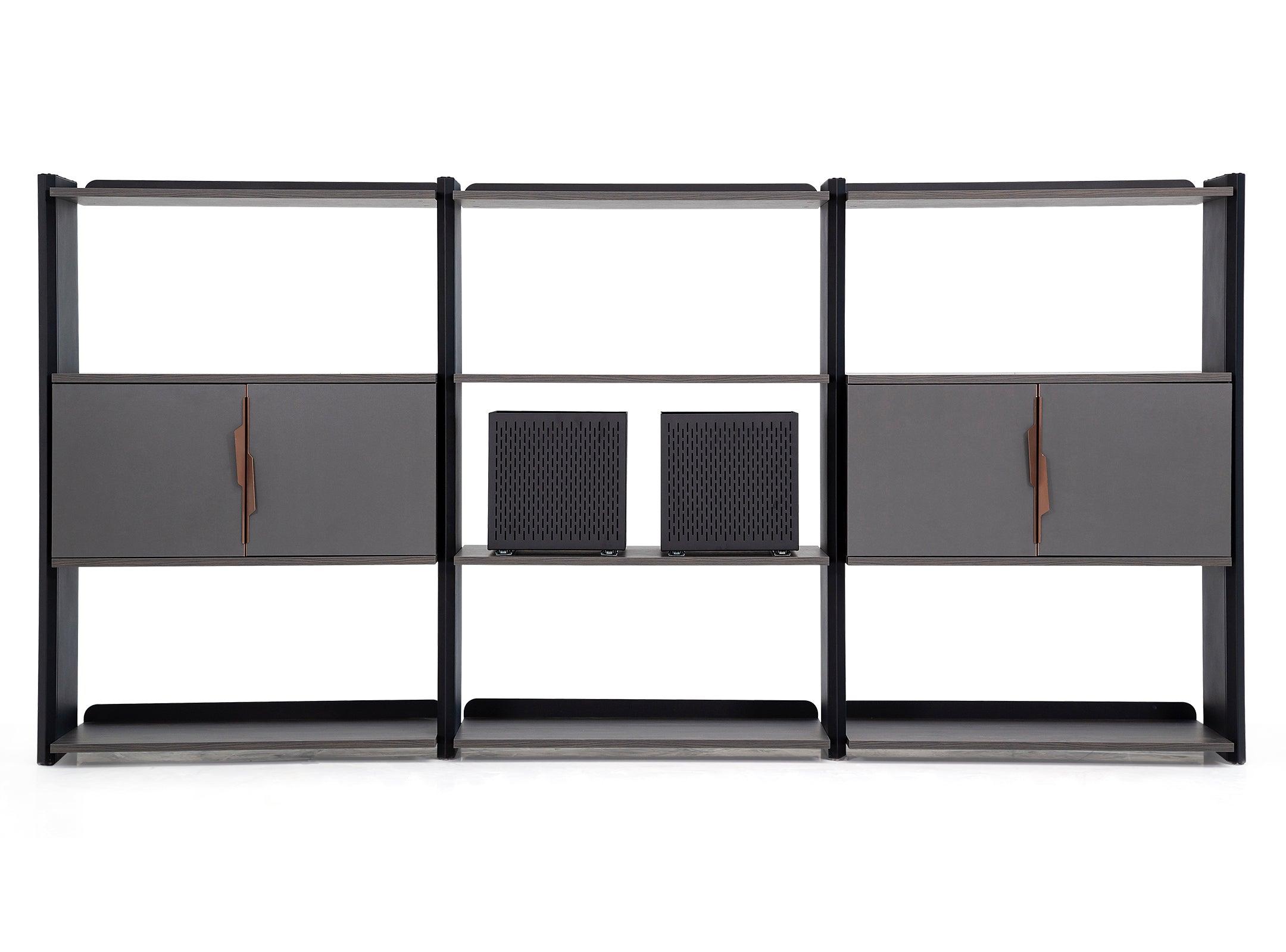 Brooklyn Executive Table with Side table/Pedestal - Euro Living Furniture