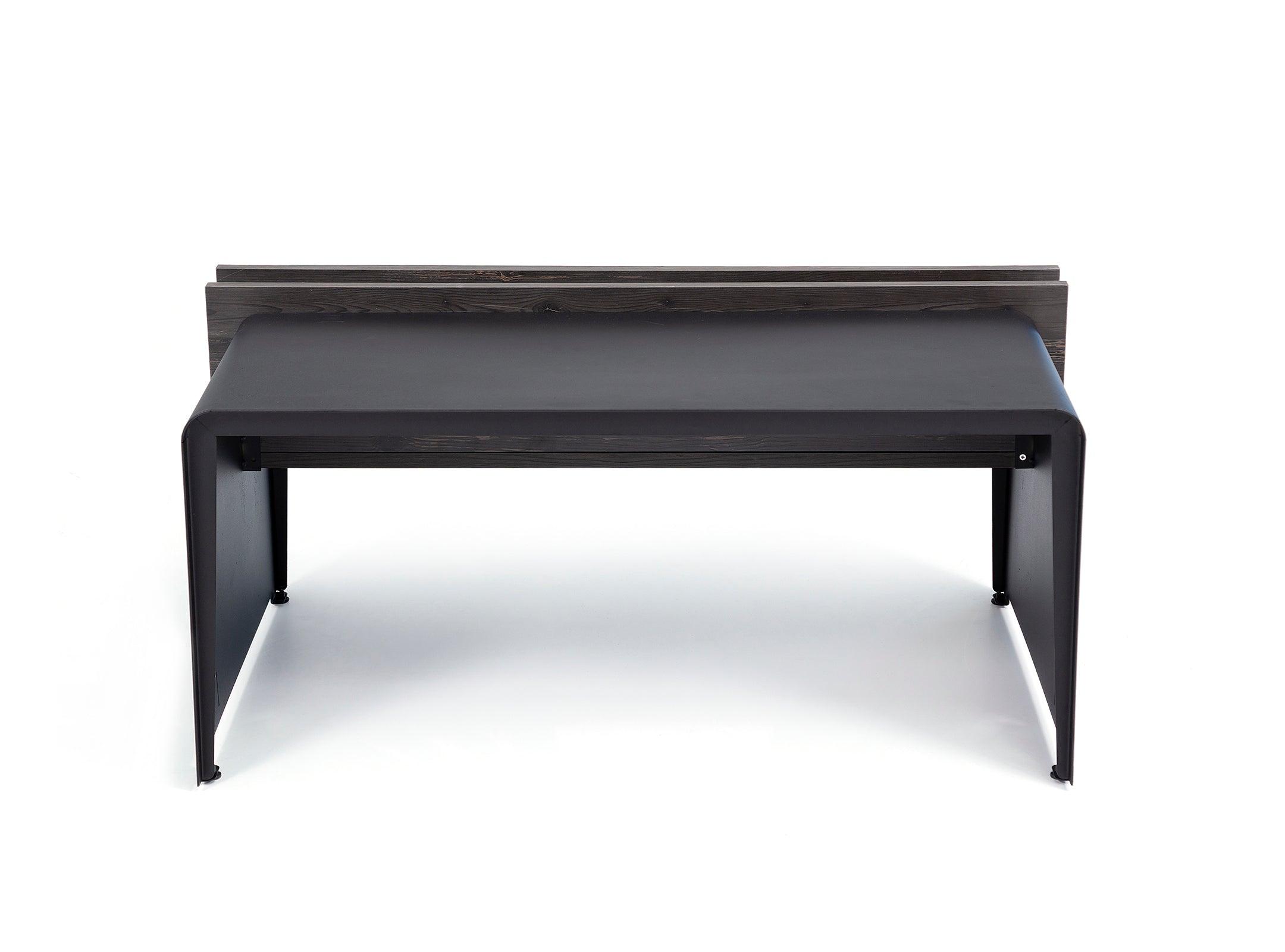 Brooklyn Executive Table with Side table/Pedestal - Euro Living Furniture