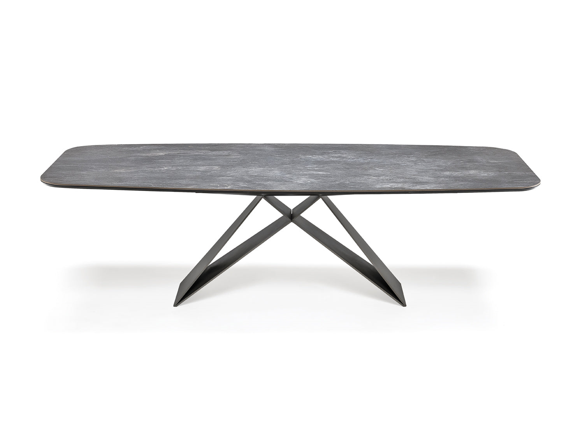 Premier Keramik Dining Table - 118"W - Euro Living Furniture