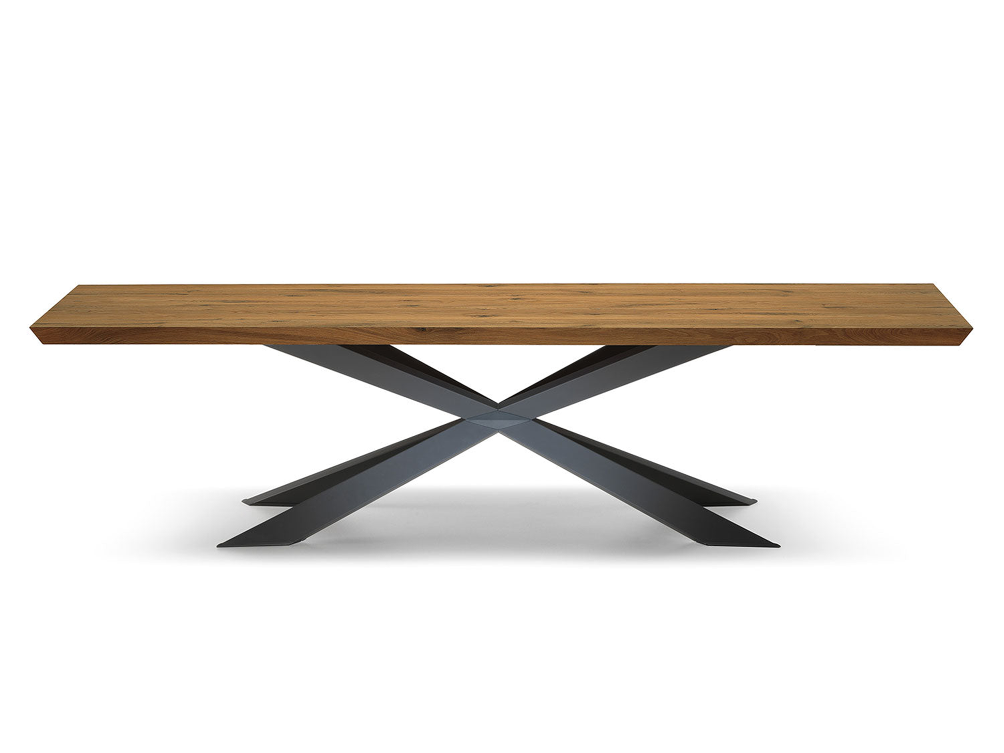 Spyder Wood Dining Table - 118"W - Euro Living Furniture