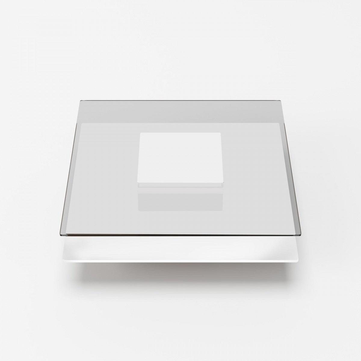 Reverie White & Glass Coffee Table - Euro Living Furniture