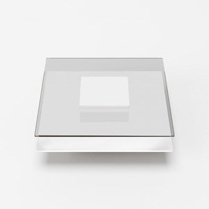 Reverie White & Glass Coffee Table - Euro Living Furniture