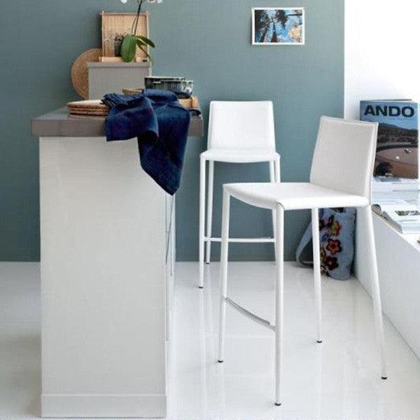 Boheme Counter Stool in White - Euro Living Furniture