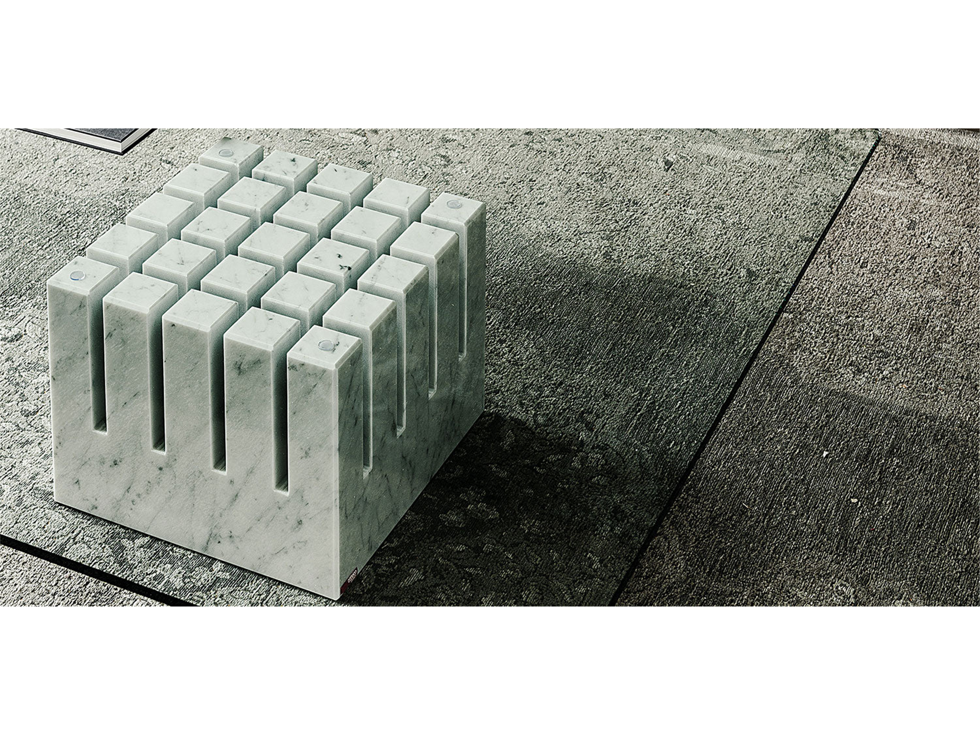 Scacco Marble Coffee Table - Euro Living Furniture