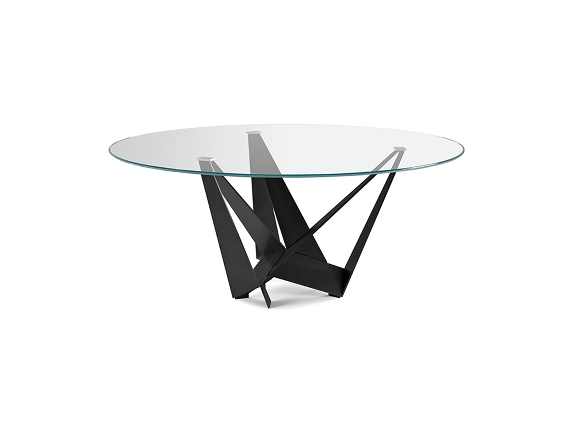 Skorpio Round Dining Table - 71"Dia - Euro Living Furniture