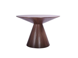 Kiril Round Dining Table in Grey Oak - 47"D - Euro Living Furniture
