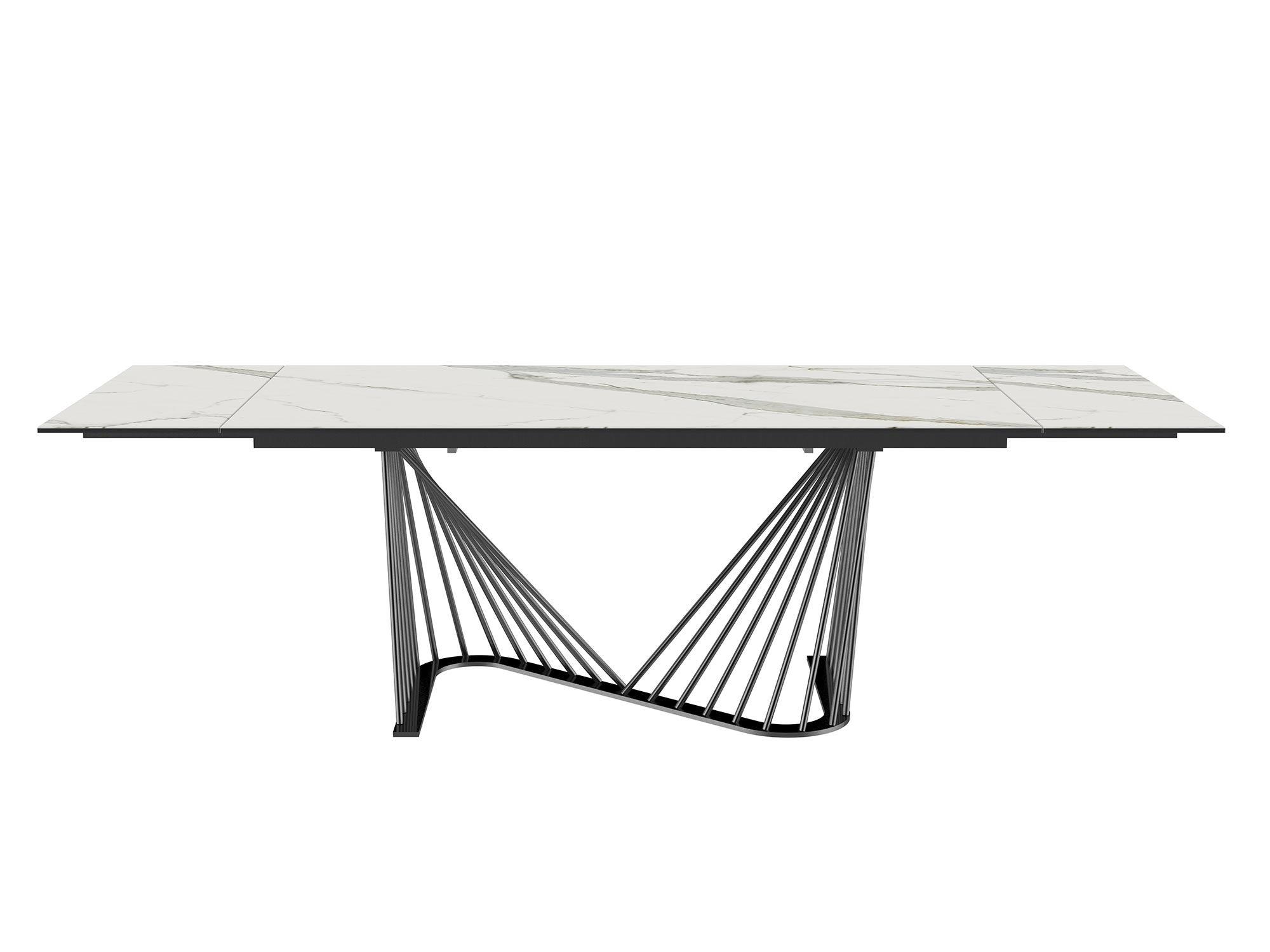 DNA Extendable Rectangular Dining Table - 71"/102"W - Euro Living Furniture