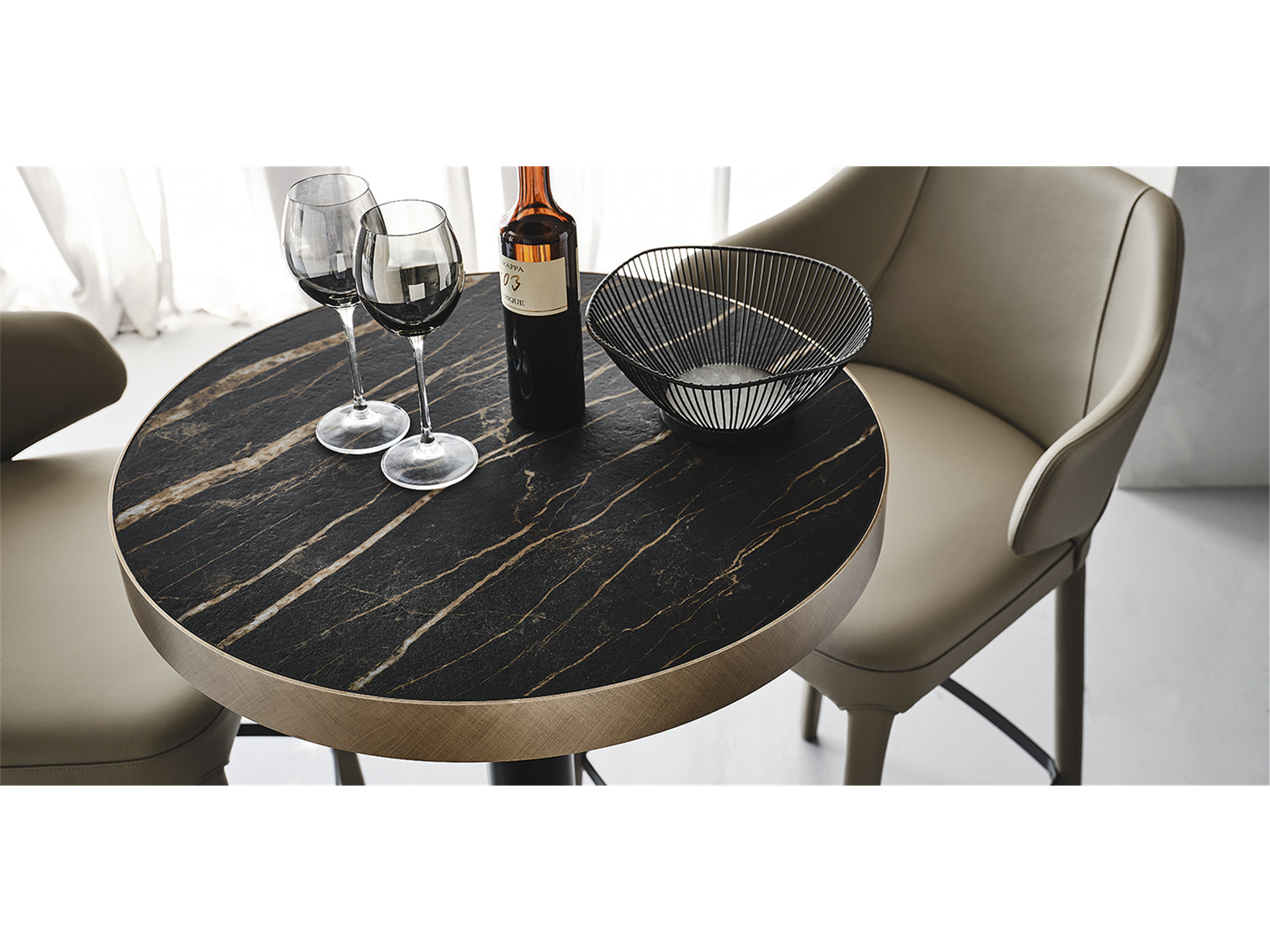 Ribot Keramik Bistrot table - Euro Living Furniture