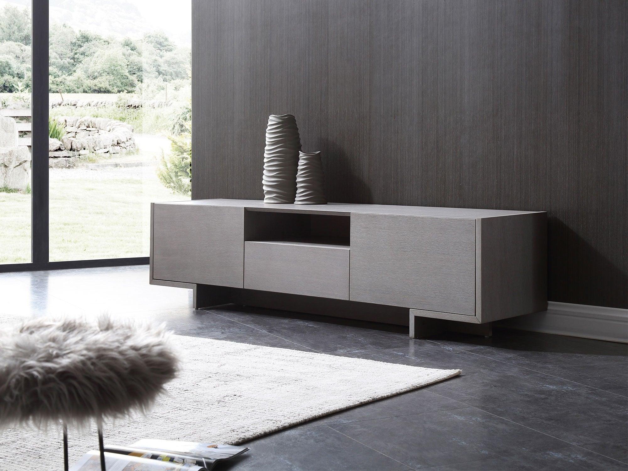 Nea TV Unit in Gray - Euro Living Furniture