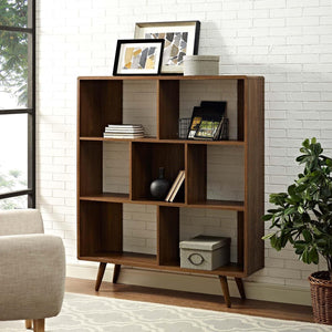 Trent Bookcase in Walnut - Euro Living Furniture