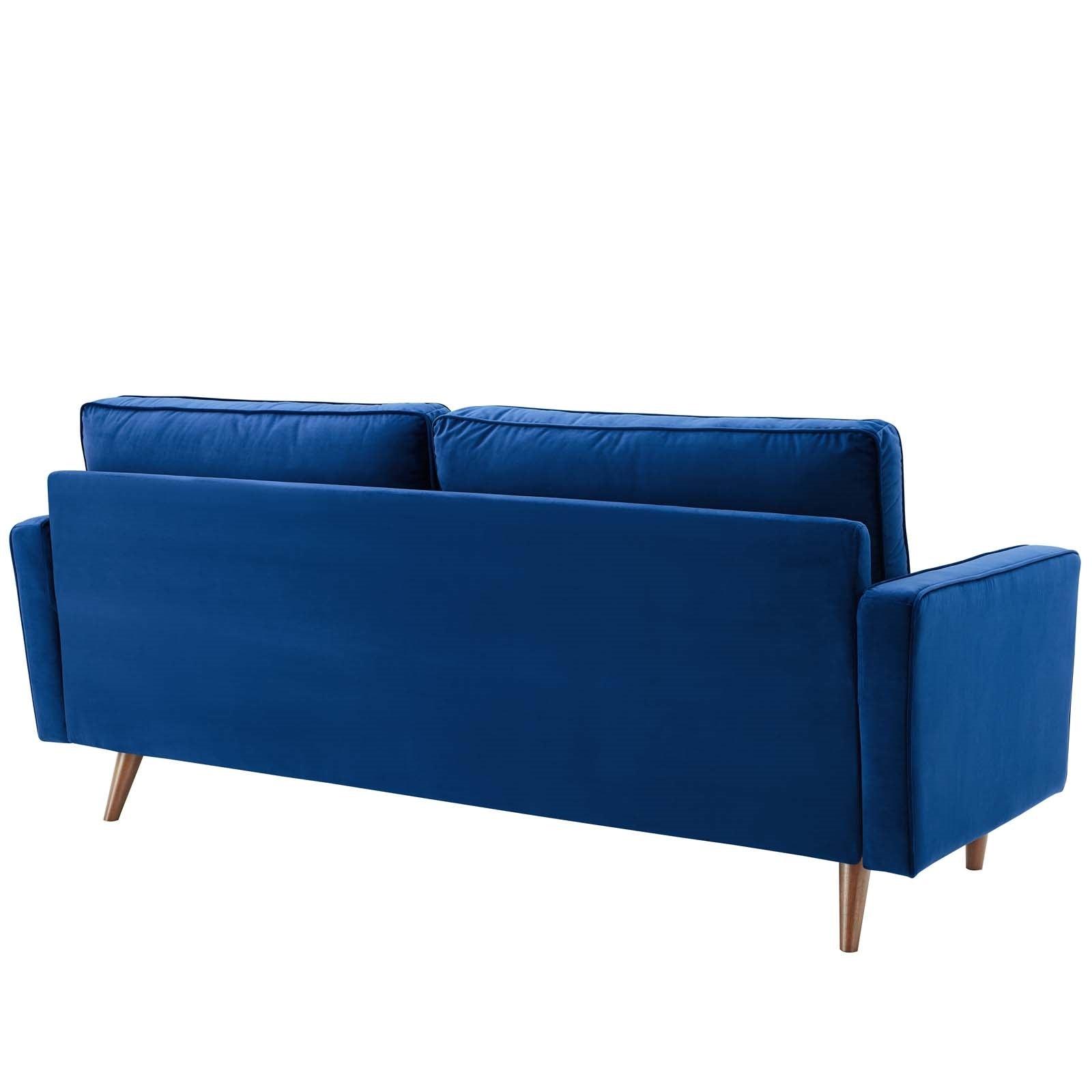 Valerie Velvet Sofa in Navy - Euro Living Furniture