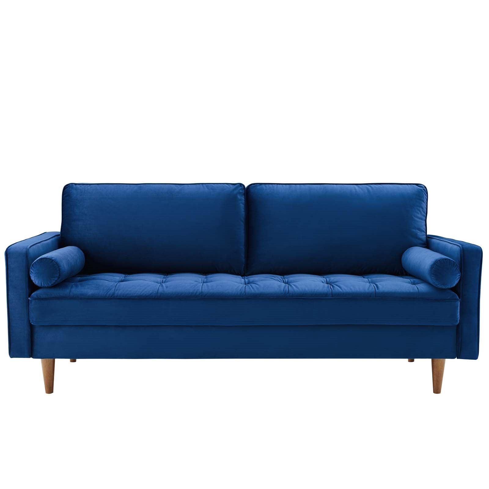 Valerie Velvet Sofa in Navy - Euro Living Furniture