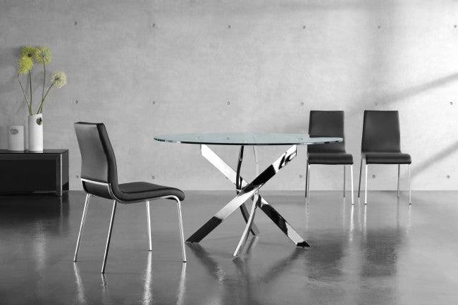 Fabiano 51" Round Dining Table - Euro Living Furniture