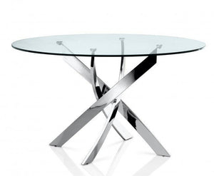 Fabiano 51" Round Dining Table - Euro Living Furniture