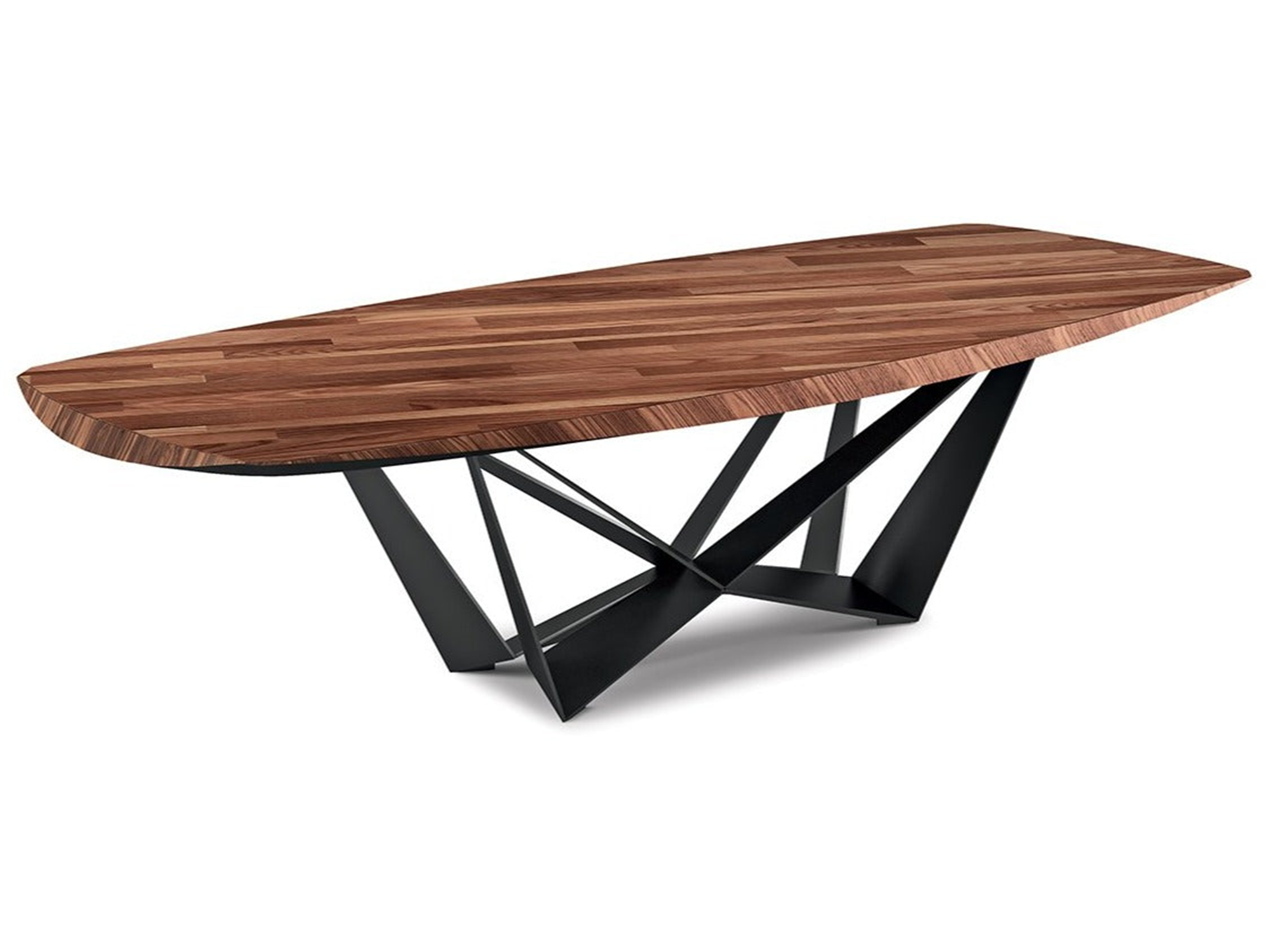 Skorpio Wood Master Dining Table - 118"W - Euro Living Furniture