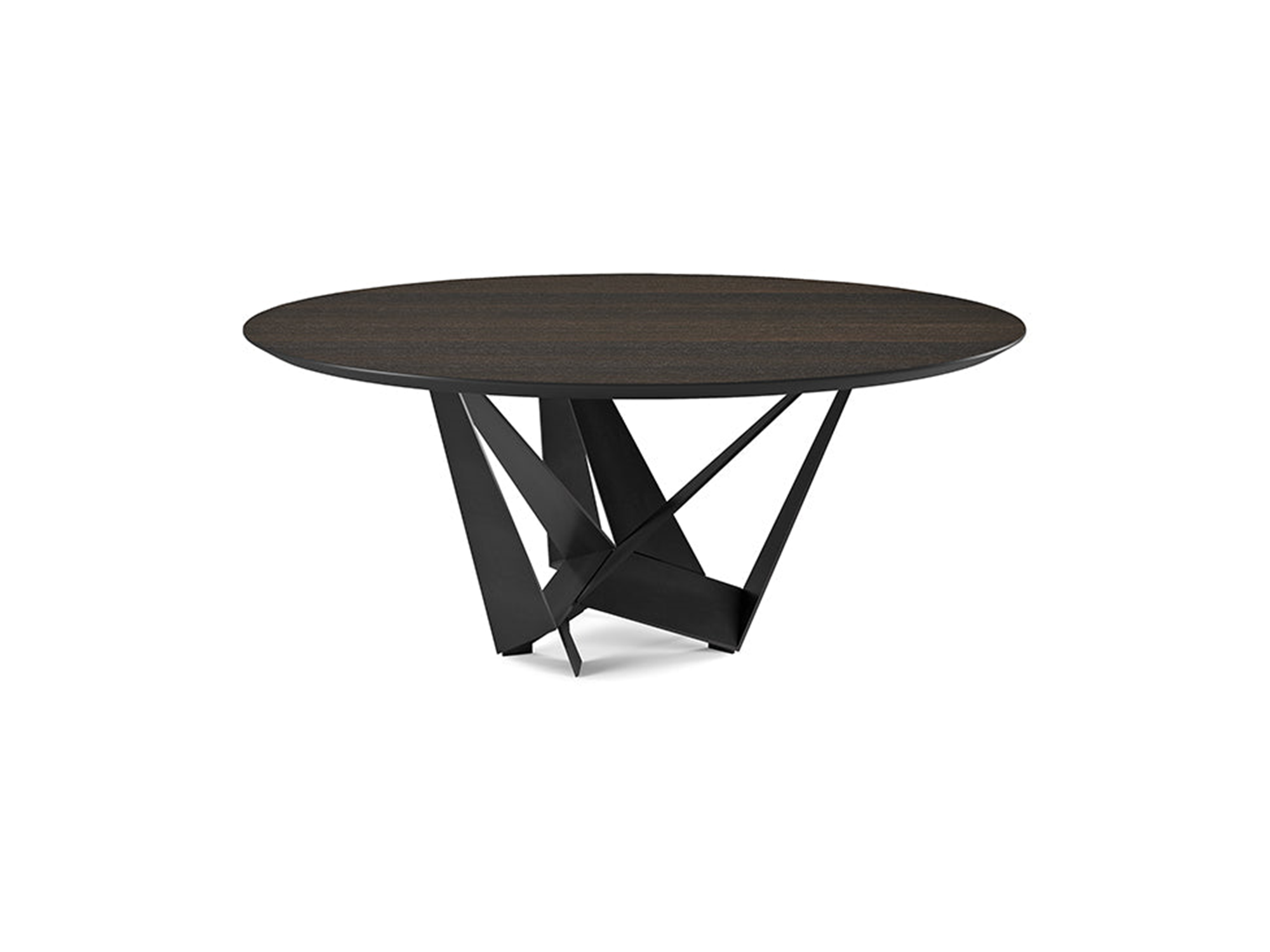 Skorpio Round Dining Table - 71"Dia - Euro Living Furniture