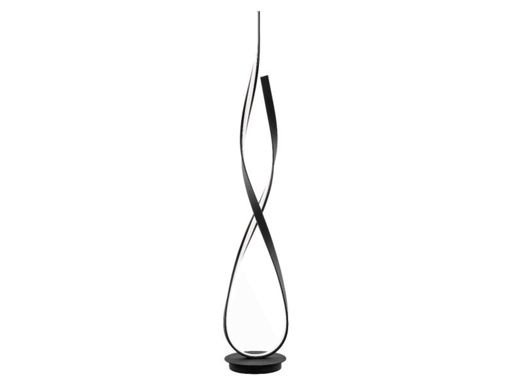 Lexi LED Floor Lamp - Black - Euro Living Furniture