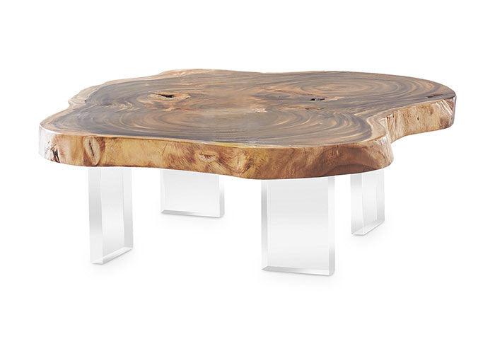 Floating Chamcha Wood Coffee Table - Euro Living Furniture