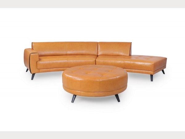 Crescent Leather Sofa Sectional