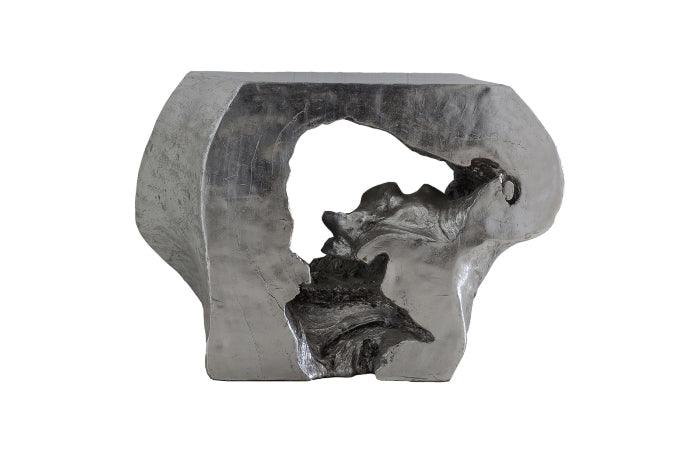 Plateada Hollow Console Silver Leaf - Euro Living Furniture