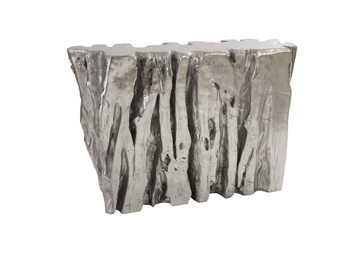 Freeform Console Table Silver Leaf - Euro Living Furniture