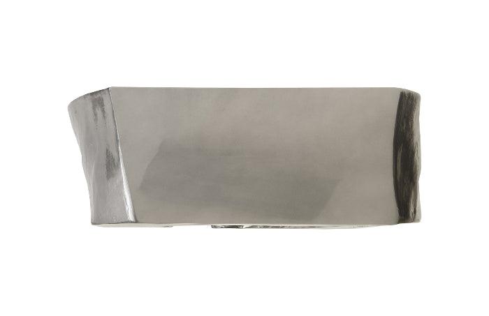 Plateada Hollow Console Liquid Silver - Euro Living Furniture