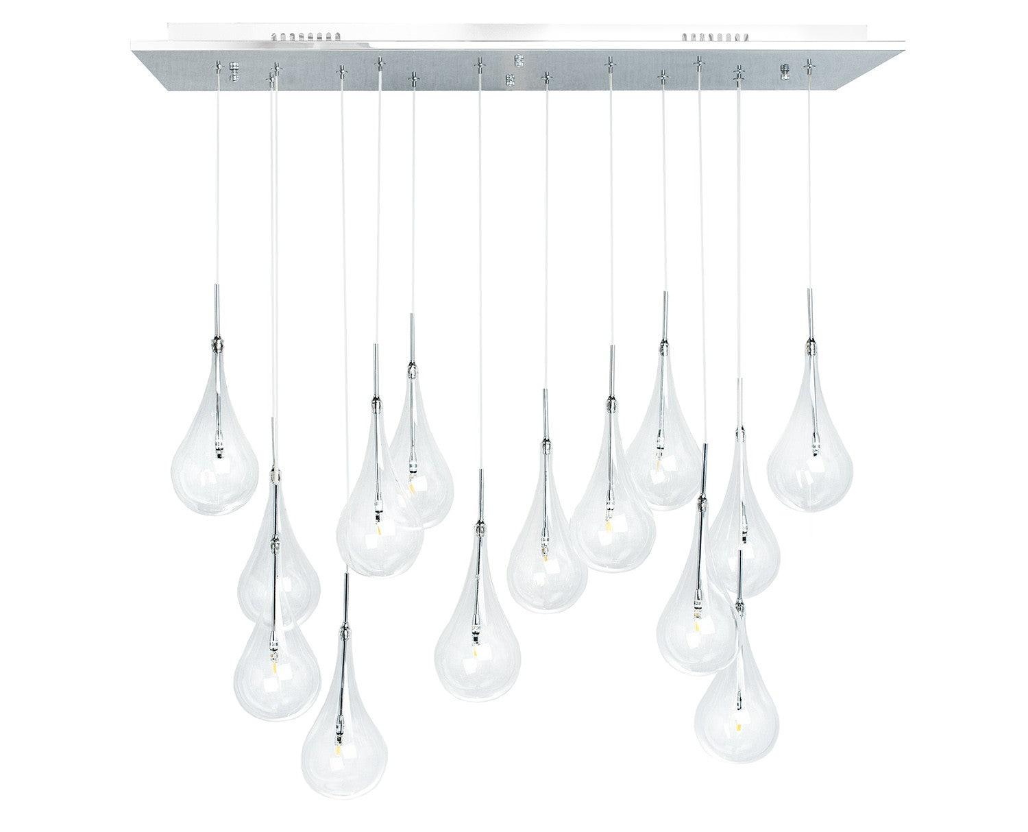 FITZ 14 LIGHT LED CHANDELIER - Euro Living Furniture