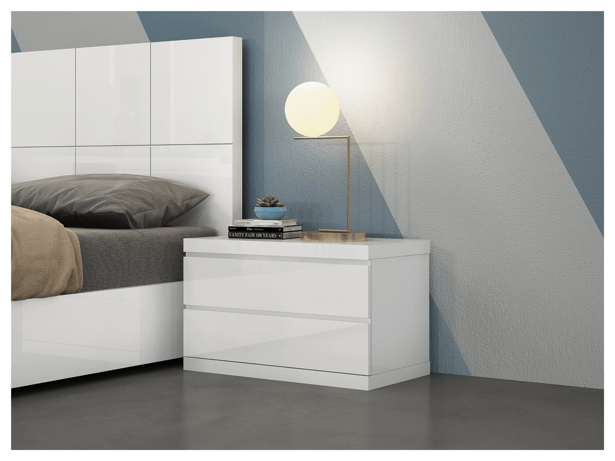 Anna Nightstand - Euro Living Furniture