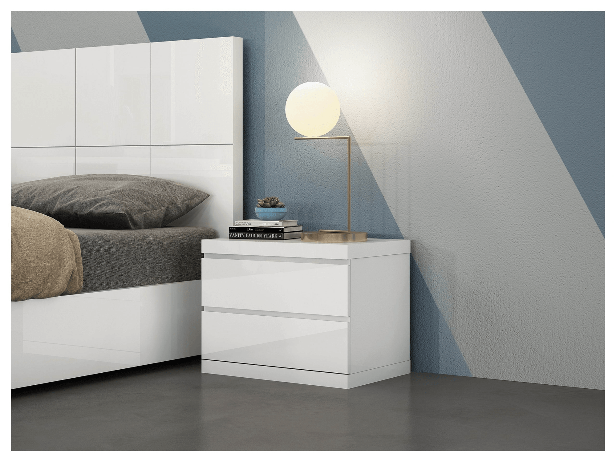 Anna Nightstand - Euro Living Furniture
