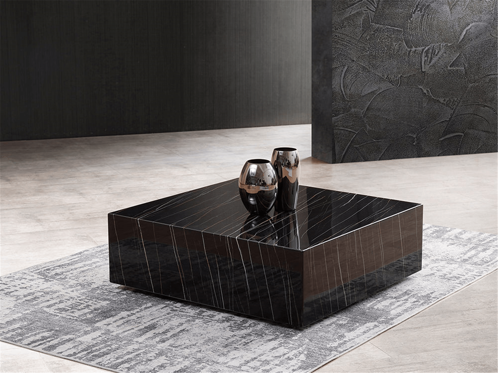 Kubo Marble Coffee Table - Euro Living Furniture