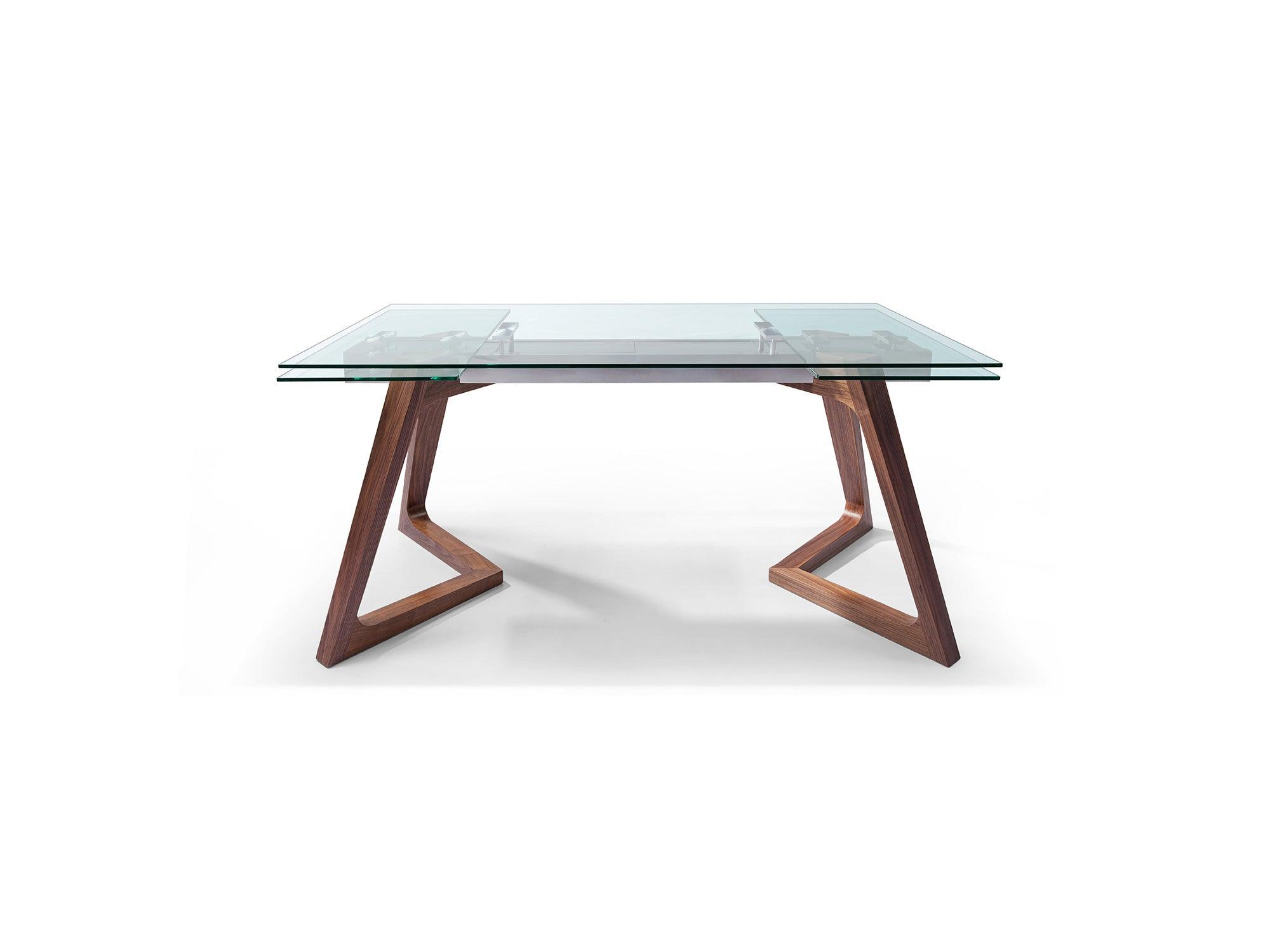 Brewer Extendable Dining Table Walnut - Euro Living Furniture