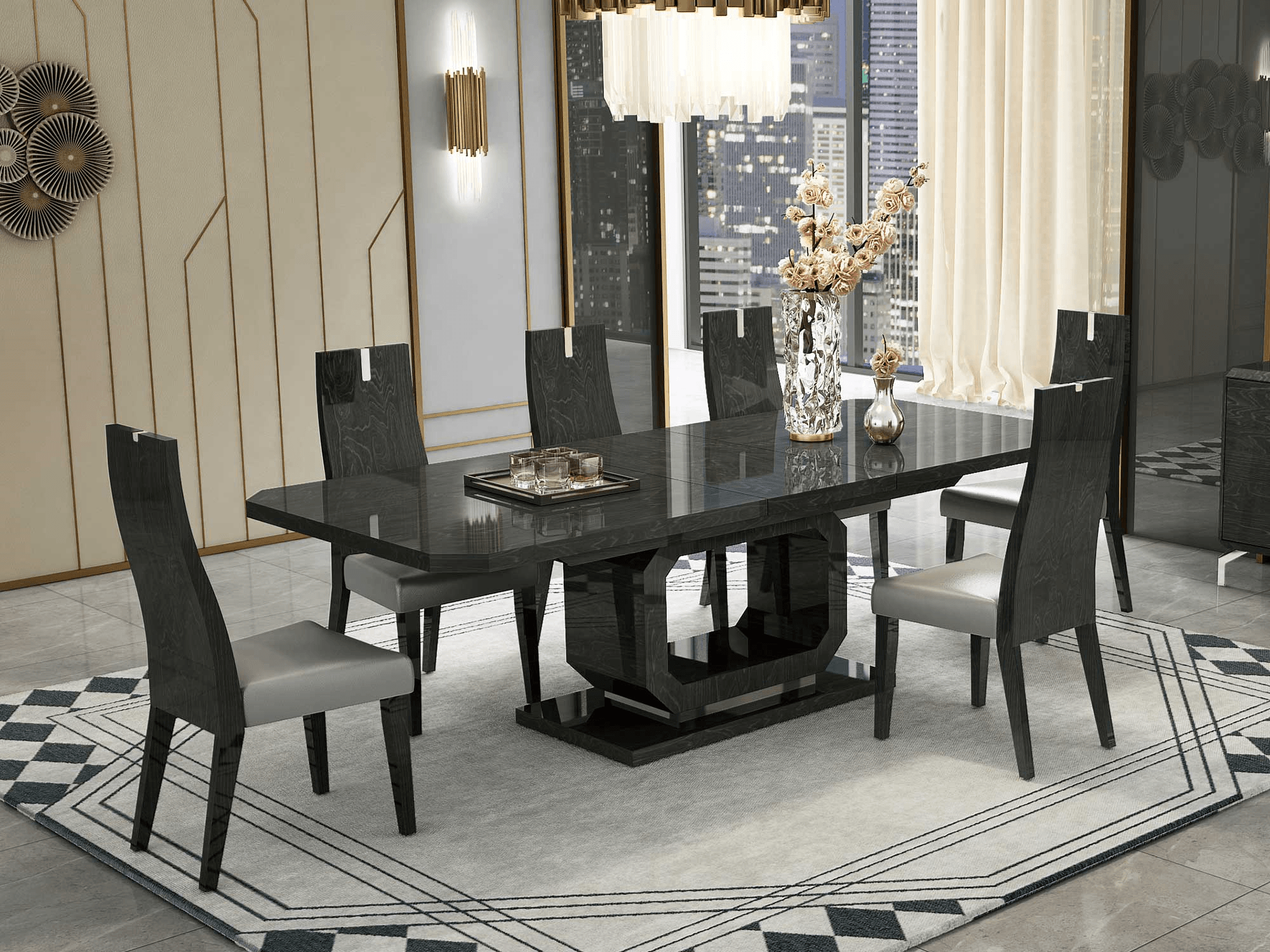 Davidson Extendable Dining Table - Euro Living Furniture