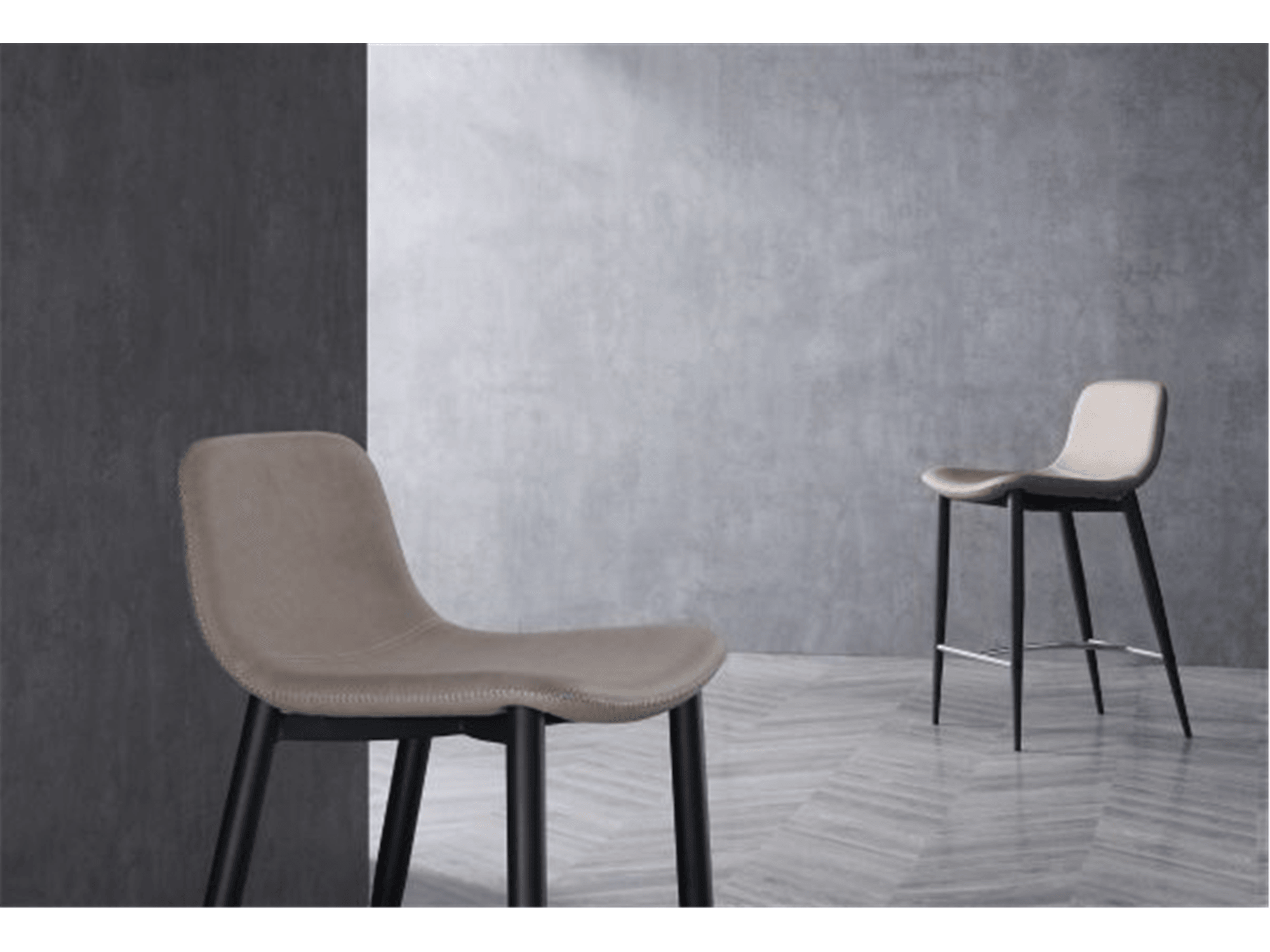 Boon Counter Stool Taupe - Euro Living Furniture