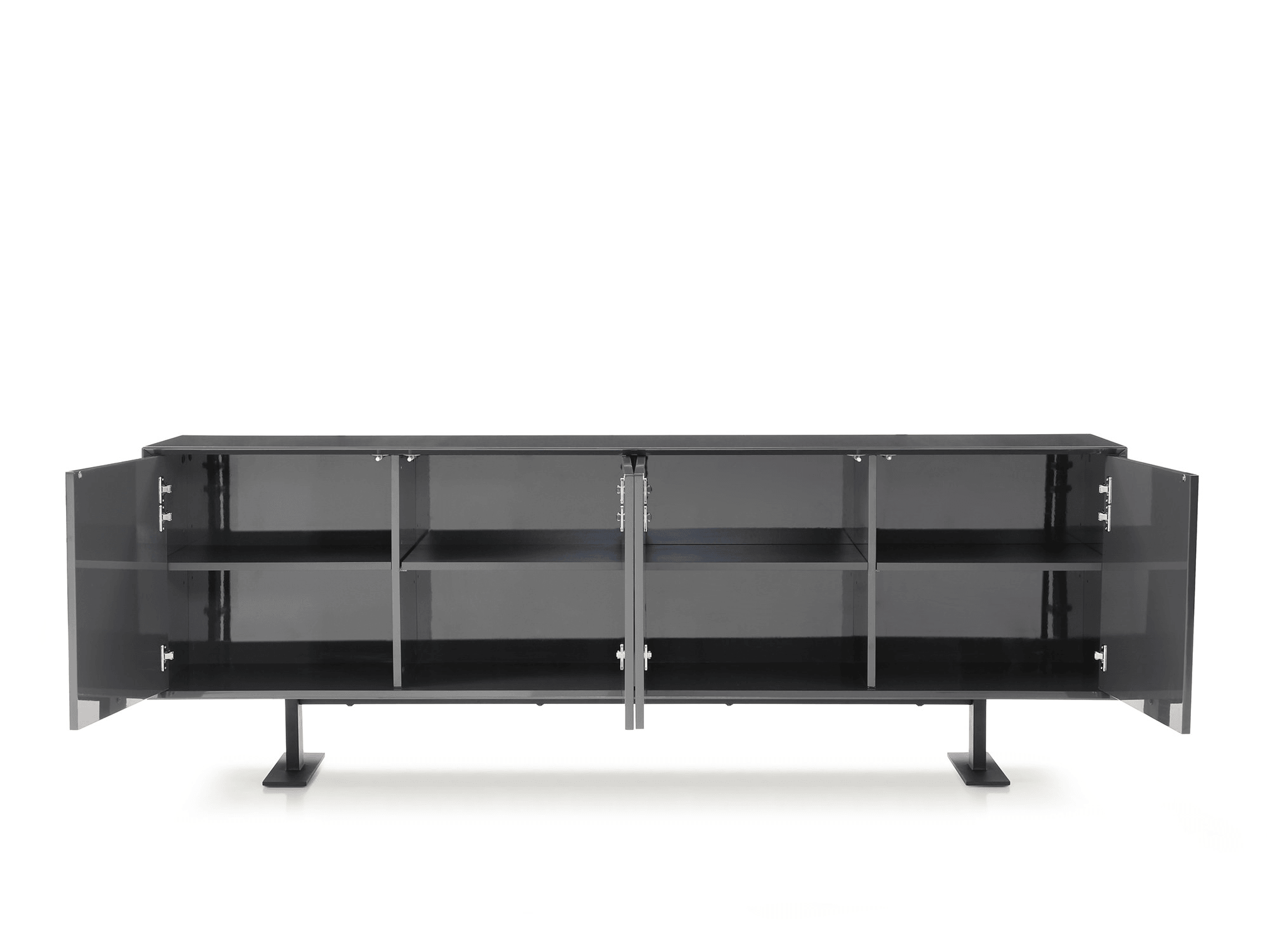 Leesa Buffet Dark Grey - Euro Living Furniture