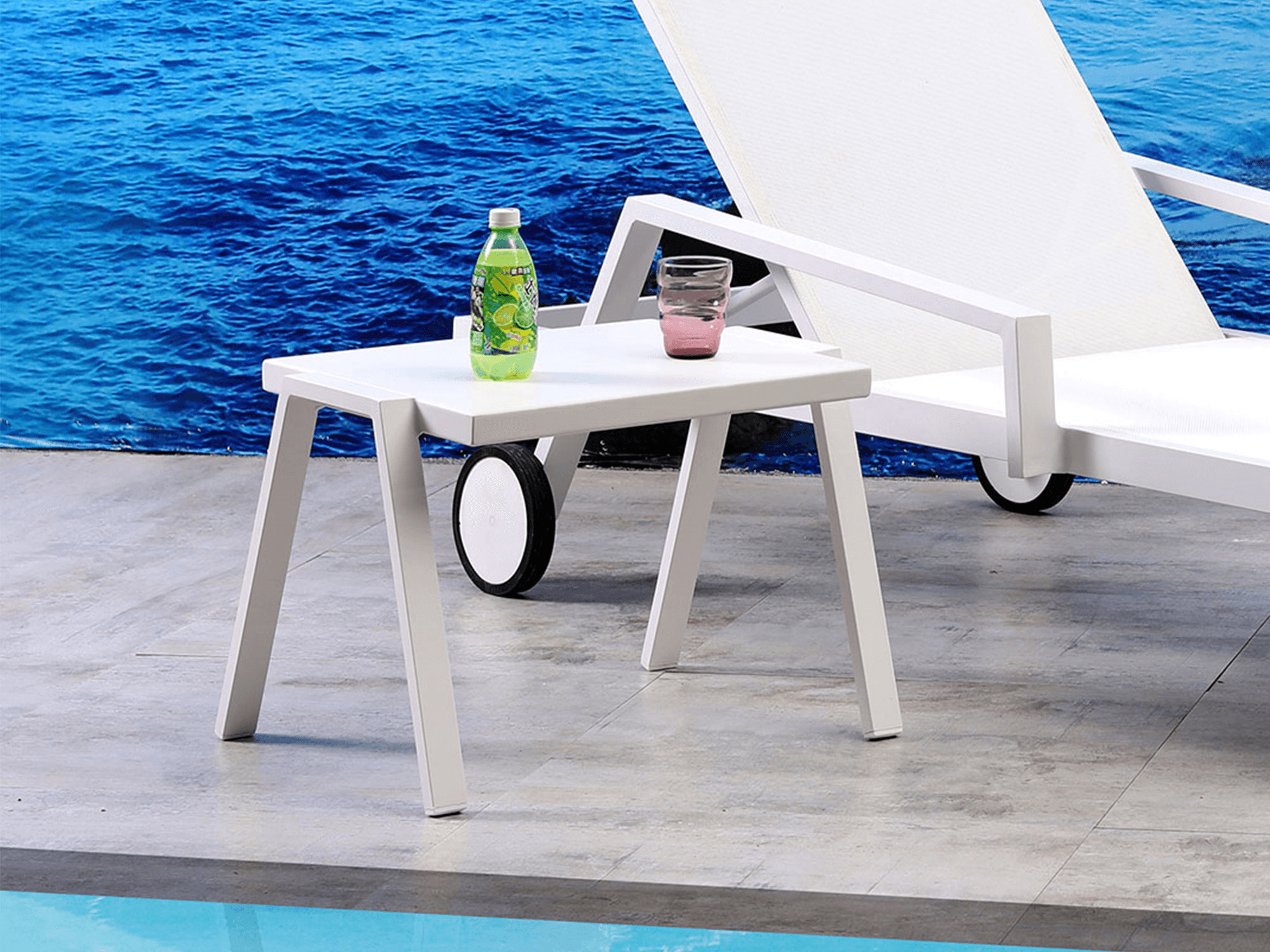 Braxton Outdoor Side Table - Euro Living Furniture