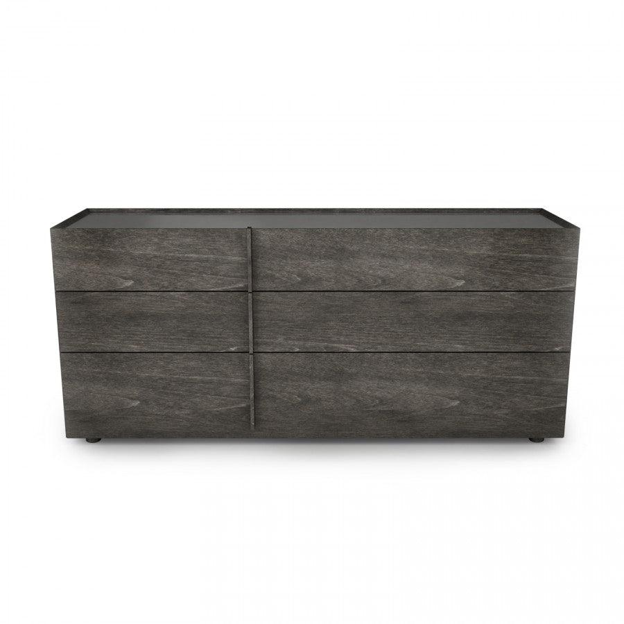 Plank Wooden Headboard Bed - Euro Living Furniture