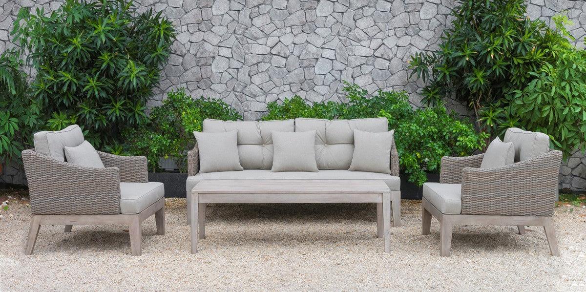 Celia Outdoor Beige Sofa Set - Euro Living Furniture